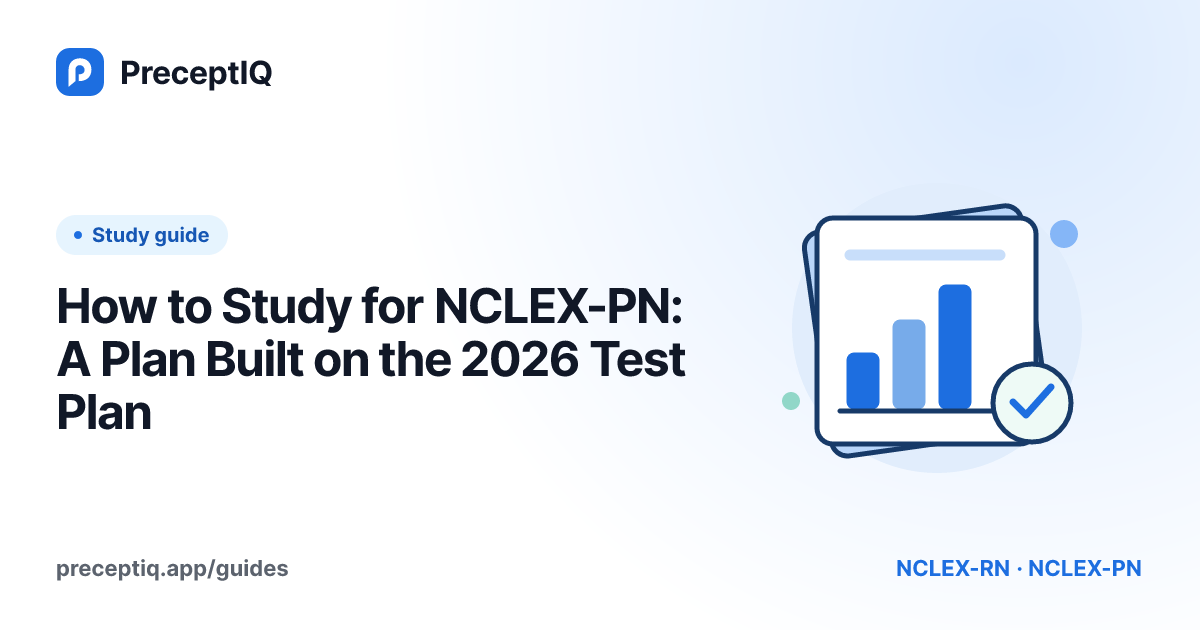 Illustrated cover: How to Study for NCLEX-PN: A Plan Built on the 2026 Test Plan