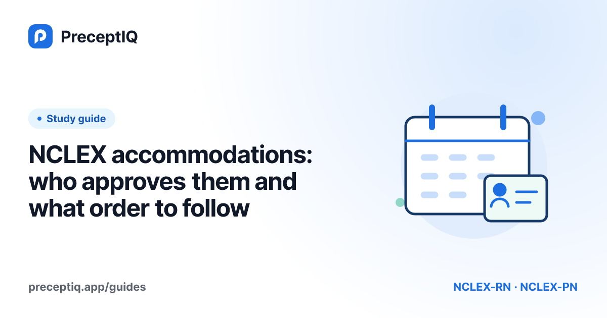 Illustrated cover: NCLEX accommodations: who approves them and what order to follow